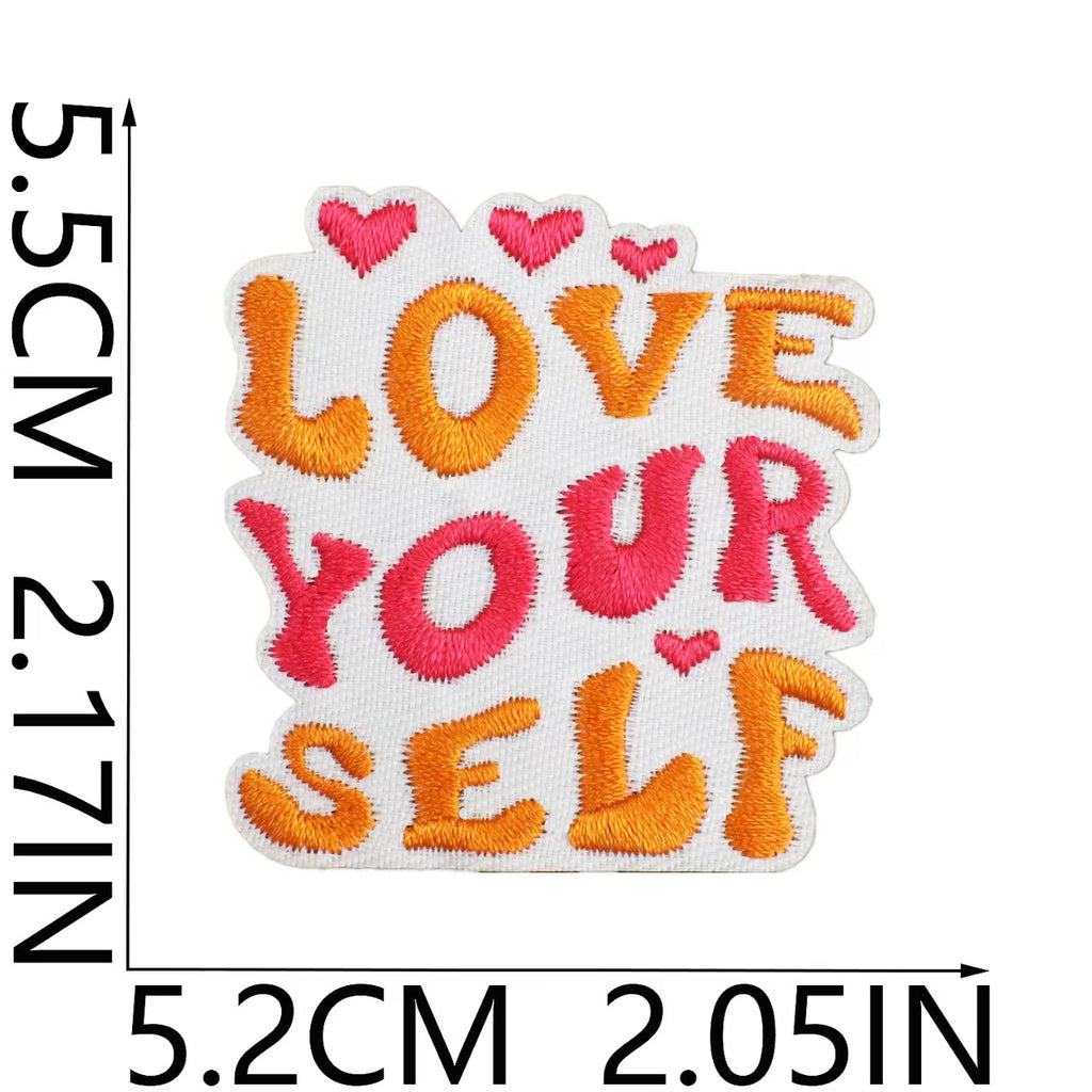 Mix inspirational quote patches 60 pieces bundle