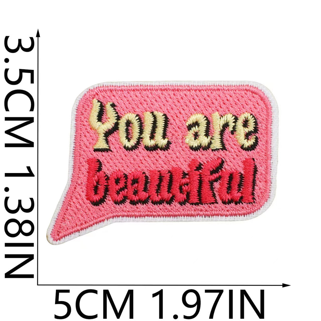 Mix inspirational quote patches 60 pieces bundle