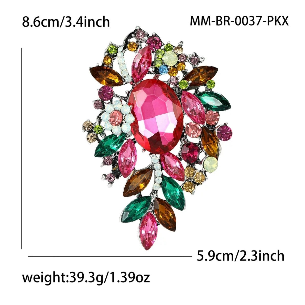 Rhinestone Brooch