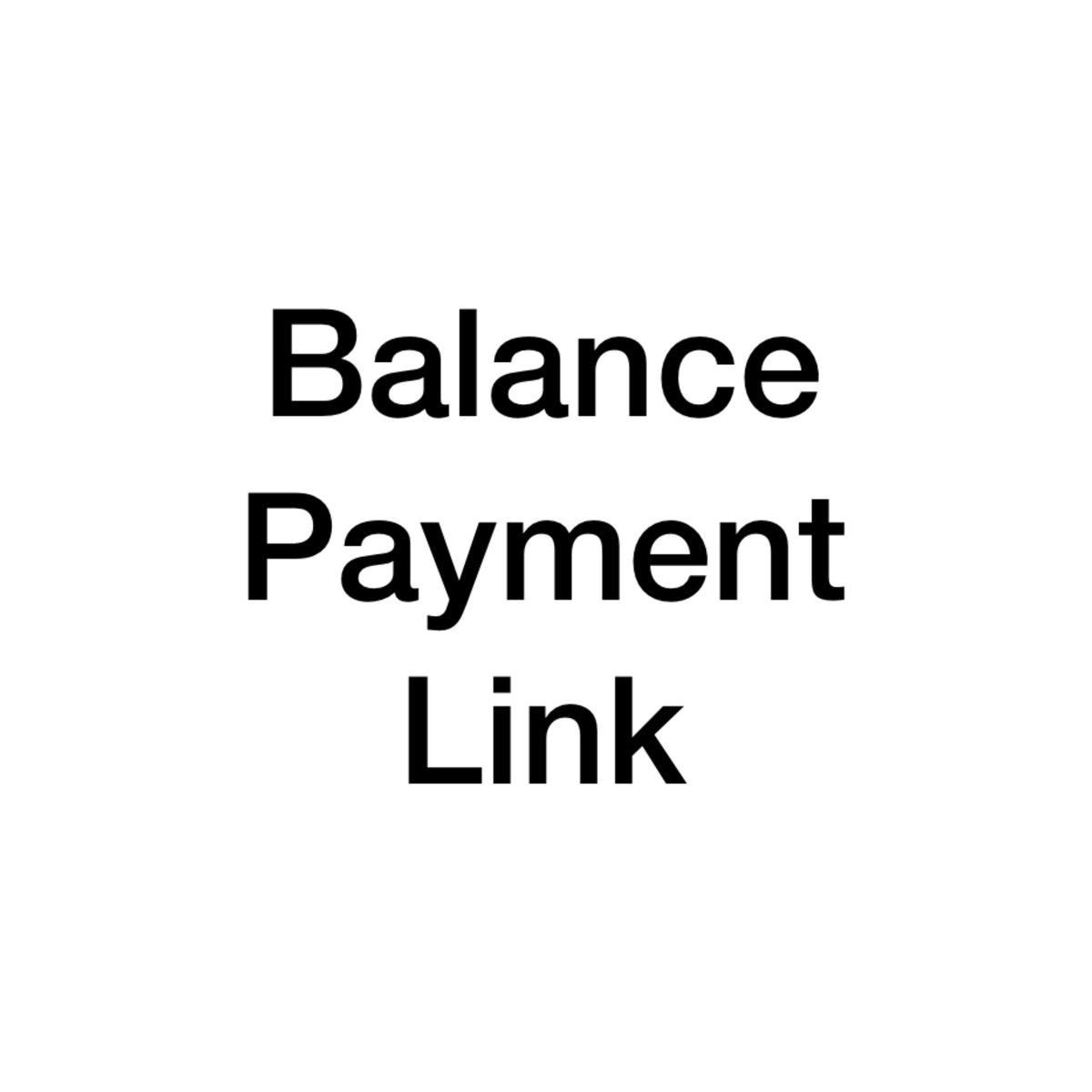 Balance payment link